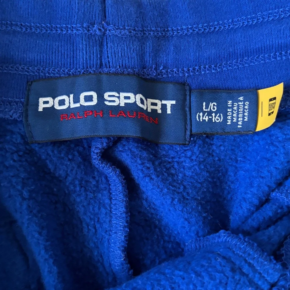 Ralph Lauren Blue and Yellow Colorblock Kids Joggers